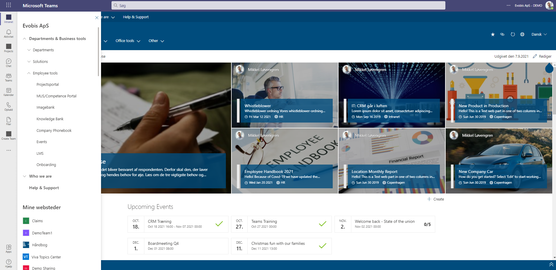 Viva Connections - SharePoint Intranet i Teams